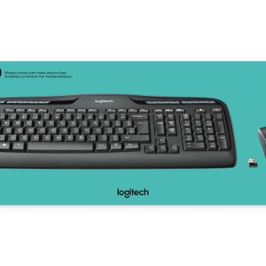Logitech Wireless Combo MK330 toetsenbord USB QWERTY US International Zwart