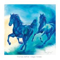 Kunstdruk Thomas Aeffner - Magic Horses 70x70cm