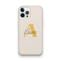 Amber Script: iPhone 12 Pro Transparant Hoesje