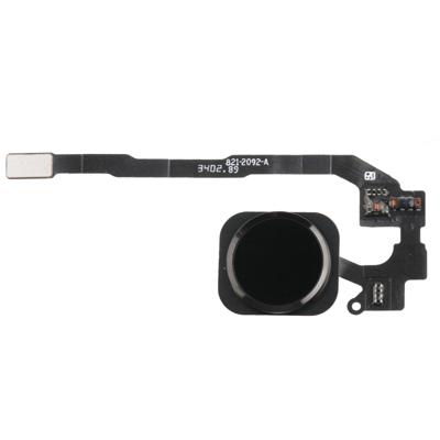 Home sleutel knop met PCB-membraan Flex-kabel voor iPhone 5S geen vingerafdruk Identificatiefunctie (zwart)