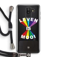 Het Leven Is Mooi: Samsung Galaxy J8 (2018) Transparant Hoesje met koord