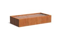 Cortenstaal vijverbak 300x150x60cm.