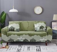 Sofa covers all-inclusive slip-resistente sectionele elastische volledige Bank cover sofa cover en kussensloop specificatie: drie zits + 2 pc's kuss