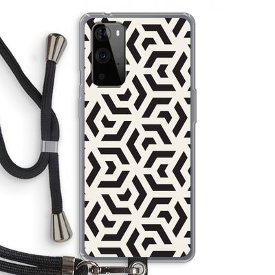 Crazy pattern: OnePlus 9 Pro Transparant Hoesje met koord