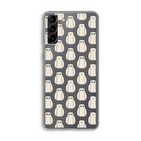 Uilen: Samsung Galaxy S21 Plus Transparant Hoesje