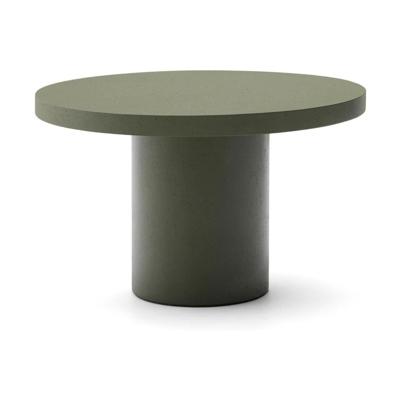 Kave Home Aiguablava tuintafel Ø120 cm cement Groen
