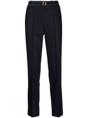Moncler pantalon de tailleur en laine vierge - Bleu