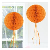 Decoratie bol oranje 30 cm