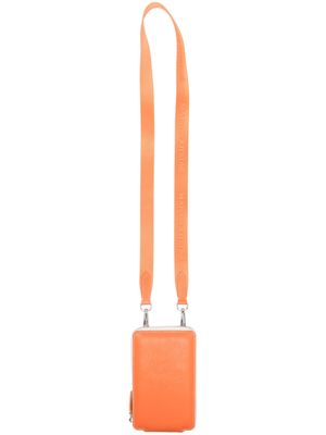 Maison Kitsuné portefeuille en cuir à logo embossé - Orange