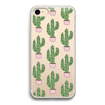 Cactus Lover: iPhone 7 Transparant Hoesje