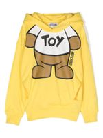 Moschino Kids hoodie en coton à imprimé Teddy Bear - Jaune - thumbnail