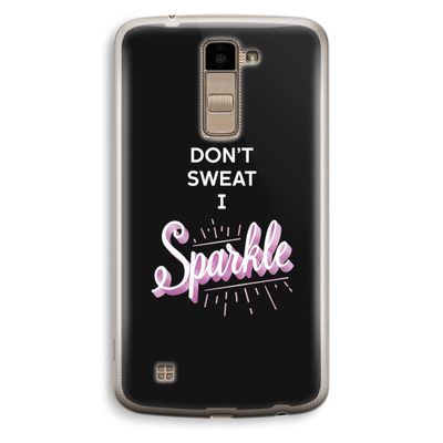Sparkle quote: LG K10 (2016) Transparant Hoesje