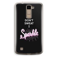 Sparkle quote: LG K10 (2016) Transparant Hoesje