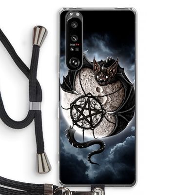 Volle maan: Sony Xperia 1 III Transparant Hoesje met koord