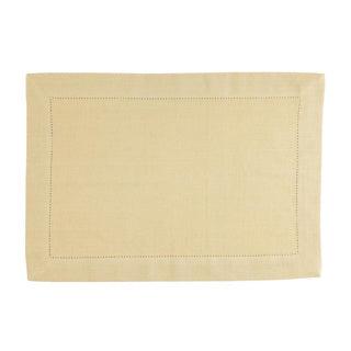 Linen & More Placemat indi pampas yellow 35 x 50 cm set of 4