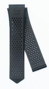 Horlogeband Smartwatch Tag Heuer FT6212 Rubber Zwart 22mm