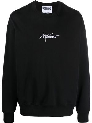 Moschino sweat à logo imprimé - Noir