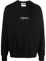 Moschino sweat à logo imprimé - Noir