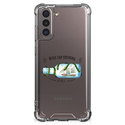 Samsung Galaxy S21 Stevig | Bumper Hoesje | Boho Bottle