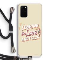 Pizza is the answer: Samsung Galaxy S20 Plus Transparant Hoesje met koord