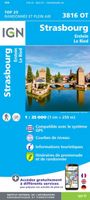 Wandelkaart - Topografische kaart 3816OT Strasbourg | IGN - Institut Géographique National - thumbnail