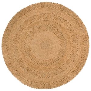 Tapijt rond 150 cm gevlochten jute