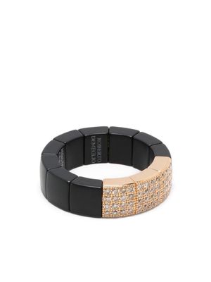 Roberto Demeglio bague Domino en or rose 18ct pavé de diamants