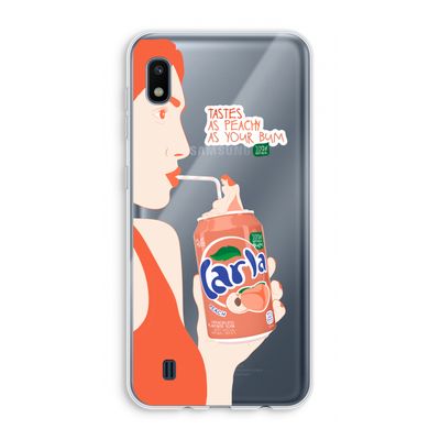 Peach please!: Samsung Galaxy A10 Transparant Hoesje