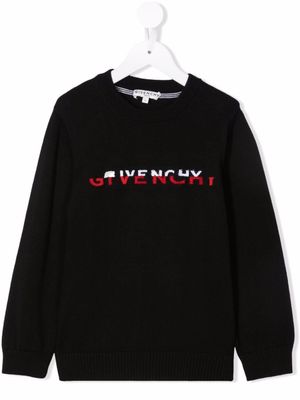 Givenchy Kids sweat à logo imprimé - Noir