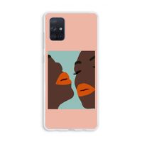 Orange lips: Galaxy A71 Transparant Hoesje