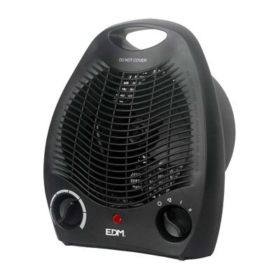 Draagbare elektrische mini-kachel EDM 07220 Zwart 1000 - 2000 W