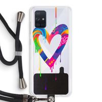 Melts My Heart: Samsung Galaxy A71 Transparant Hoesje met koord Melts My Heart: Samsung Galaxy A71 Transparant Hoesje met koord
