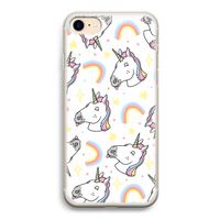 Rainbow Unicorn: iPhone 7 Transparant Hoesje
