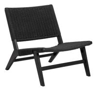 Bendt Fauteuil 'Rodrigues' Eiken, kleur Zwart