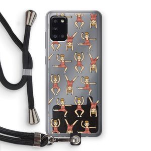 Gymboys: Samsung Galaxy A31 Transparant Hoesje met koord