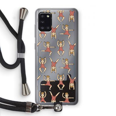 Gymboys: Samsung Galaxy A31 Transparant Hoesje met koord