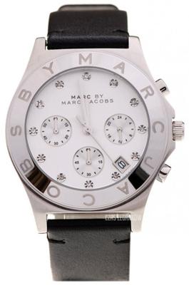 Horlogeband Marc by Marc Jacobs MBM1189 Leder Zwart