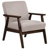 Beliani - ASNES - Fauteuil - Taupe - Polyester - thumbnail