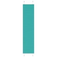 Pliss rolgordijn 40x200 cm stofbreedte 39,4 cm petrol groen