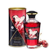 Shunga -Verwarmende Massage Olie 100ml met smaak