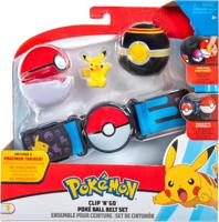 Pokemon Clip 'N Go Poke Ball Belt (Waving Pikachu + Poke Ball & Luxury Ball)