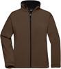 James & Nicholson JN137 Ladies´ Softshell Jacket - Brown - M