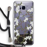 Blossoming spring: Samsung Galaxy S8 Plus Transparant Hoesje met koord