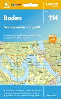 Topografische kaart - Wandelkaart 114 Sverigeserien Boden | Norstedts