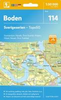 Topografische kaart - Wandelkaart 114 Sverigeserien Boden | Norstedts