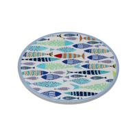 Placemat Versa Kurk Keramisch Vissen 20 X 0,6 X 20 CM