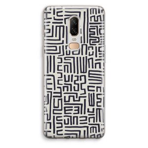 Moroccan Print: OnePlus 6 Transparant Hoesje