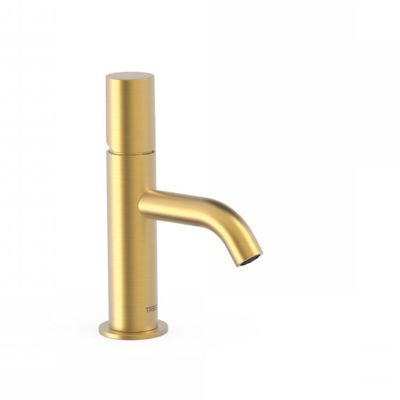 Wastafelmengkraan Tres Study Exclusive 19,5 cm 1-Knop Rond Mat Goud