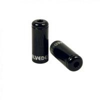 Elvedes Pot kabelhoedje zwart 5,0mm | aluminium | 50 stuks