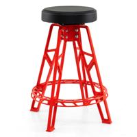 Hoge Stoel voor Monteurs Zware Aluminium Garagebarstoel met 360° Draaibare Zitting Rood Hoge Stoel voor Monteurs Zware Aluminium Garagebarstoel met 360° Draaibare Zitting Rood